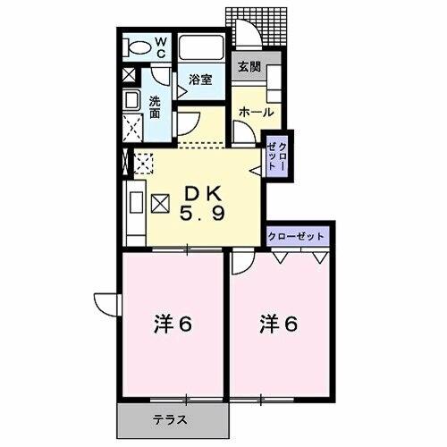 セレーノ御所野（102） 間取り図画像