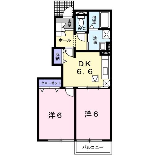 クレストール２４Ｃ（102） 間取り図画像