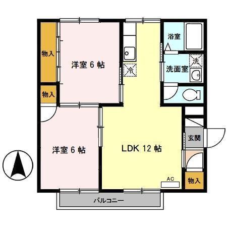 アーバンライフ八橋（103） 間取り図画像