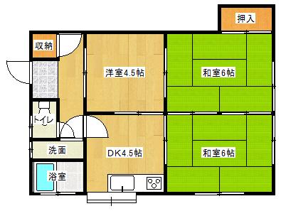 加藤アパート（2FS） 間取り図画像