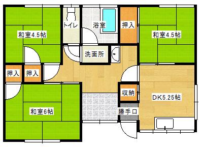 郷3丁目Ｋ様貸家（S-2） 間取り図画像