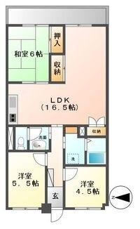 アサヒパレス庄内（307） 間取り図画像