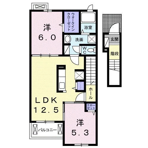 ベレ・フォンティーヌⅡ（202） 間取り図画像