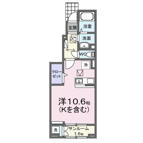 ラビアンローズ（103） 間取り図画像