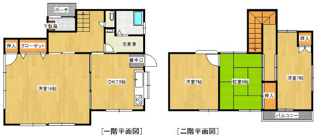 広々4DKの間取りです