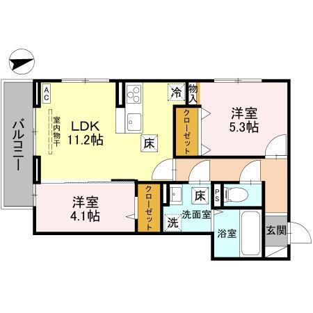 ジョイアポスト（103） 間取り図画像