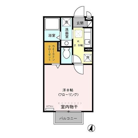 レジデンツ藤　Ｃ（105） 間取り図画像