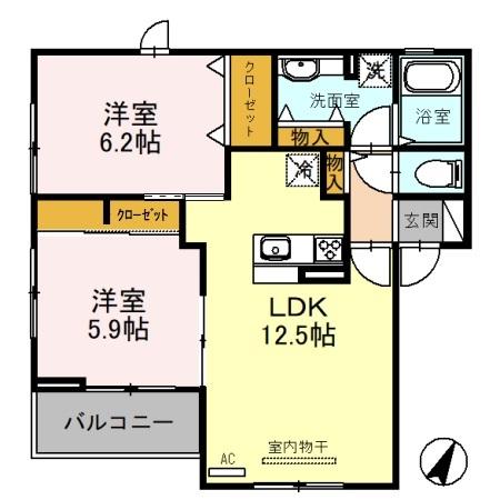 ジュレ・ブランシュ（301） 間取り図画像