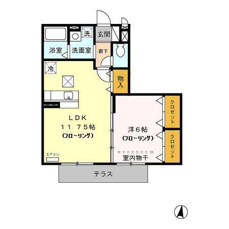 ハウスオブブランカ（102） 間取り図画像