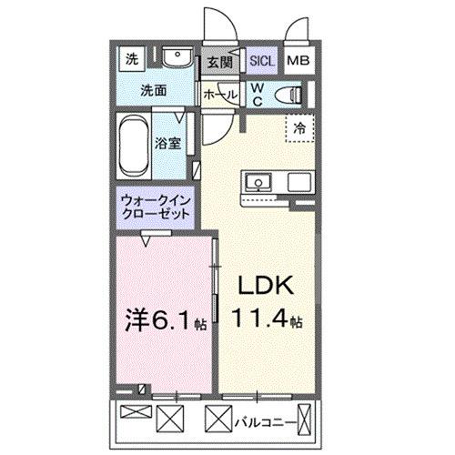 リオラ　Ⅰ（302） 間取り図画像