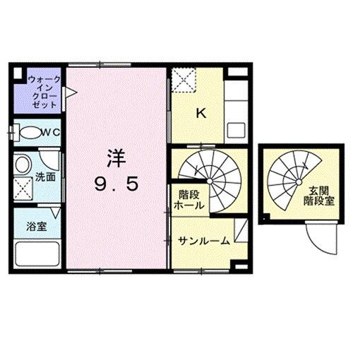 サンシャイン　ヴィラ（201） 間取り図画像