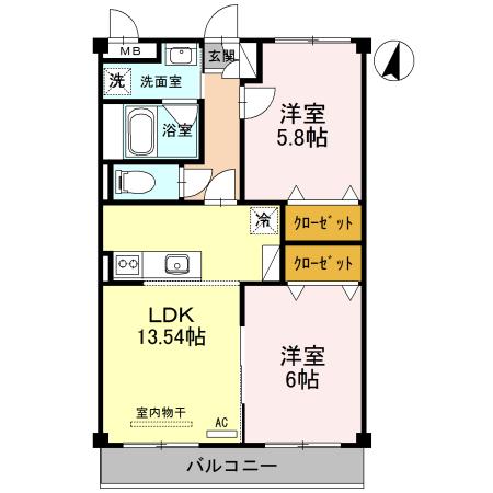 桜コート（203） 間取り図画像