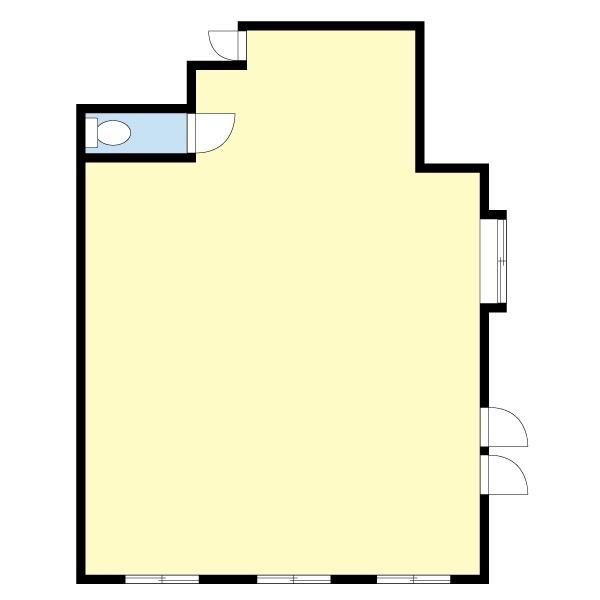 黒石市ちとせ店舗 間取り図画像