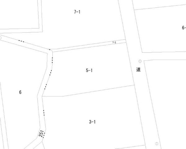 上目内澤相野々堰土地 区画図