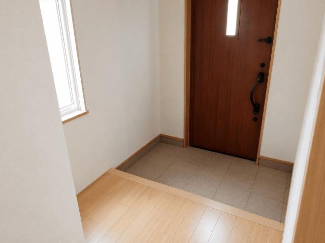 黒石市追子野木１丁目・中古住宅 玄関