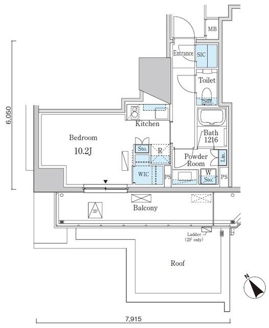 Ｐｒｉｍｅ　Ａｒｔ白金台（302） 間取り図画像