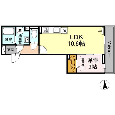 エクセリア西小岩（203） 間取り図画像