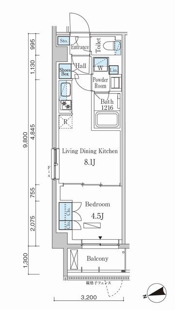 パークアクシス市谷左内町（105） 間取り図画像