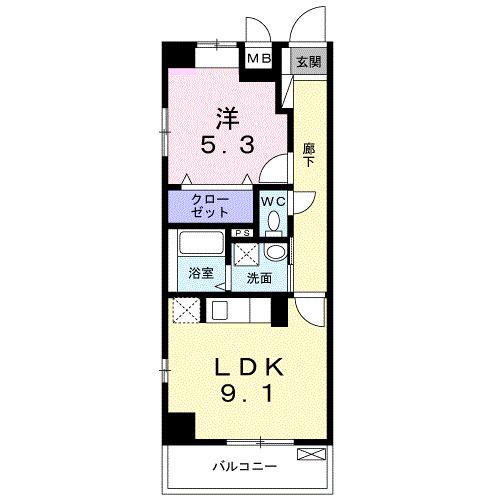 グランシャリオ　清瀬（309） 間取り図画像