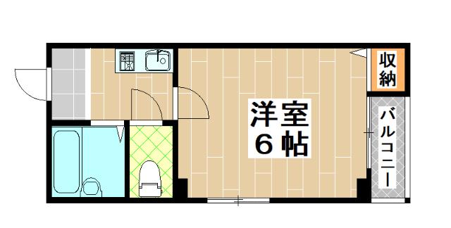 大阪市旭区大宮マンション 間取り図画像