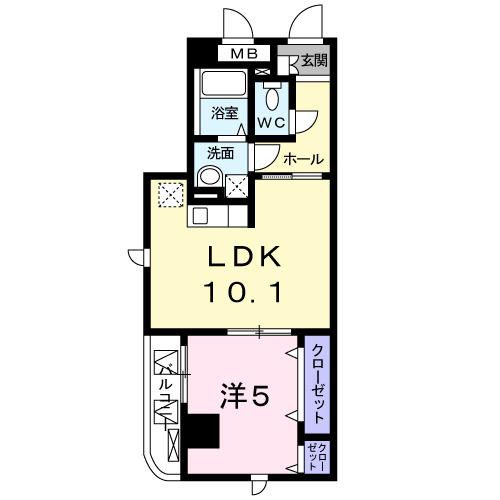 ジャン　ボヌール（206） 間取り図画像
