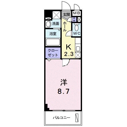 マンション・グラース（202） 間取り図画像