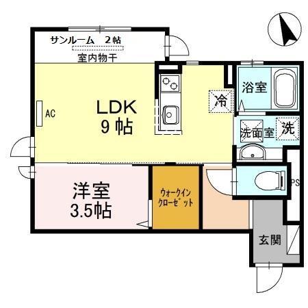 リベーラ辻Ⅱ（102） 間取り図画像