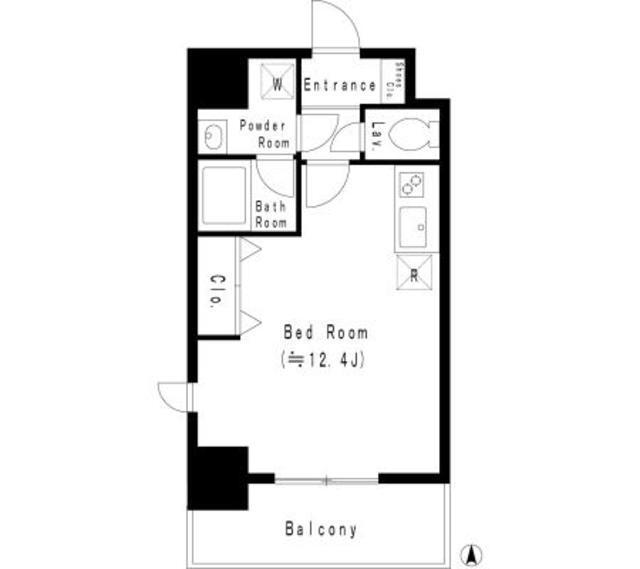 小西マンション（208） 間取り図画像