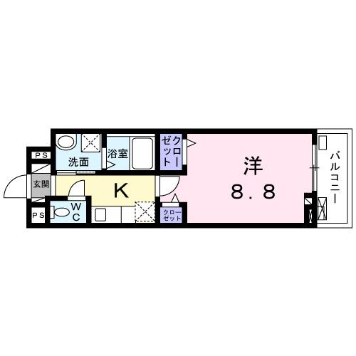 シャトーエレガント（305） 間取り図画像