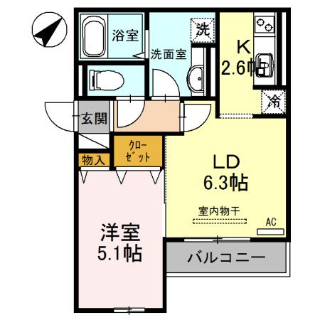 モメント　ブリーシュフル（203） 間取り図画像