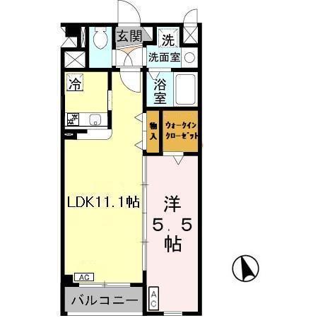 フレシール（103） 間取り図画像