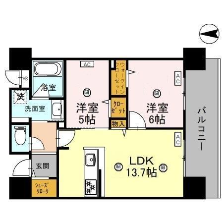 CREST COURT DOSHIN（0403） 間取り図画像