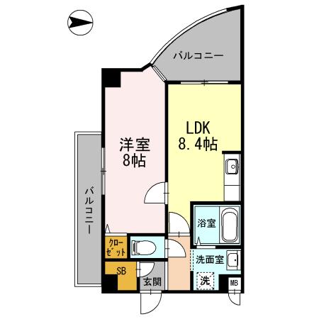 カスタリア新梅田（0808） 間取り図画像