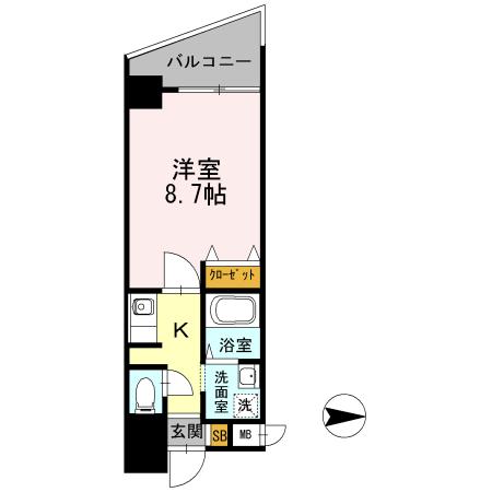 カスタリア新梅田（0205） 間取り図画像
