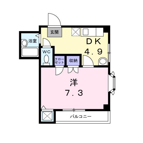 ハーバー　ブリッジ（201） 間取り図画像