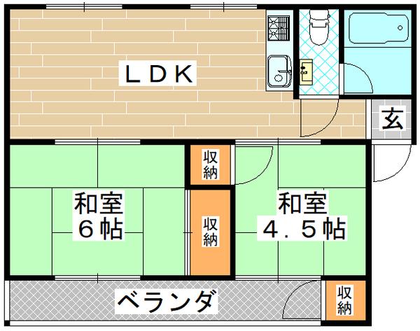 東田マンション 間取り図画像