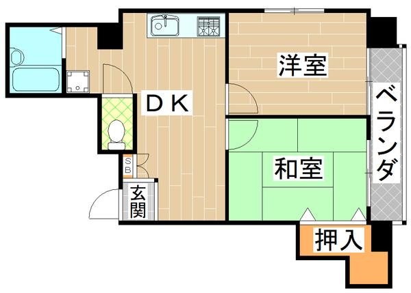 ネクスト高殿（201） 間取り図画像