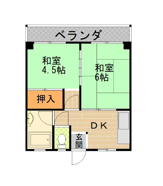 なにわビル（303） 間取り図画像