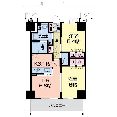 ＥＳＰＥＲＡＮＺＡ 間取り図画像