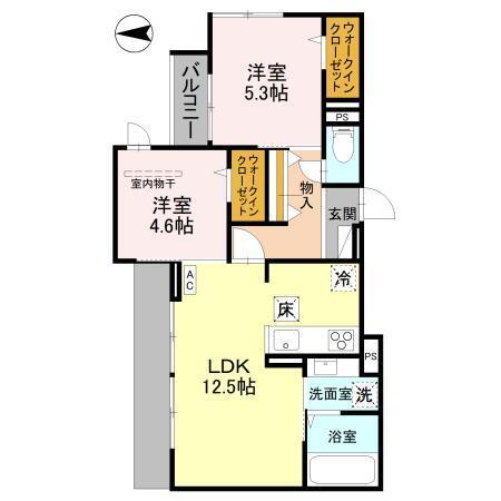 S★S　CASA（103） 間取り図画像