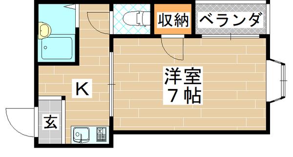 メゾンなごみ（202） 間取り図画像