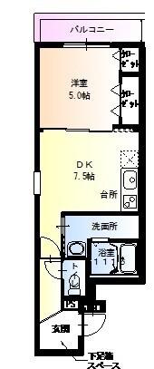 フジパレス中宮Ⅲ番館（103） 間取り図画像