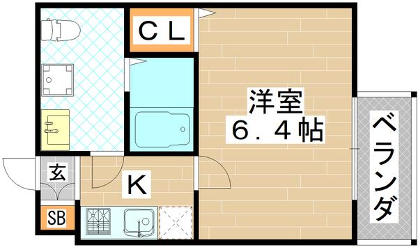 Luna e sole（102） 間取り図画像