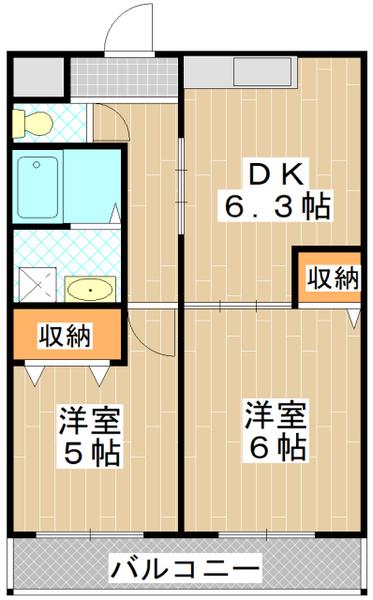 ミモザハイツ 間取り図画像