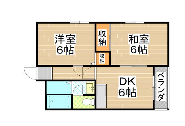 大阪市旭区高殿マンション 間取り図画像