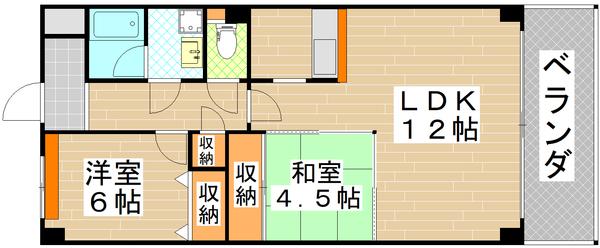 大阪市旭区赤川マンション 間取り図画像