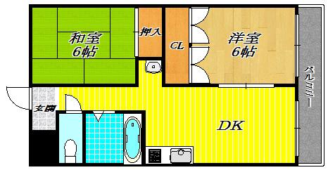パークハイツ新森 間取り図画像