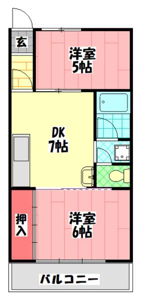GM藤田町WEST 間取り図画像