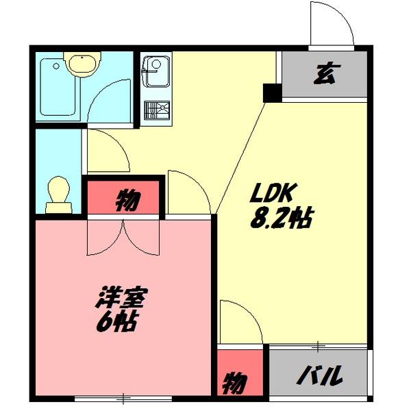 おしゃれ館新森 間取り図画像