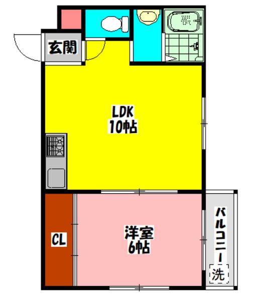 門真市御堂町マンション 間取り図画像